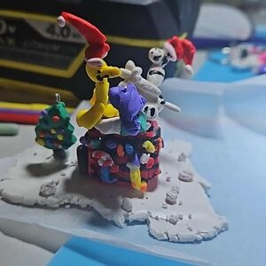 Snoopy & His Bird Christmas Addition Homemade